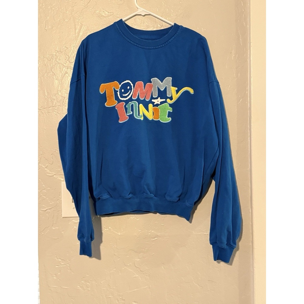 Revolt Men's Tommy Innit '21 Pog Champ Blue Limited Edition Sweatshirt Medium